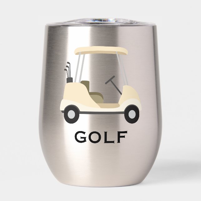 Golf Design Thermal Wine Tumbler (Vorderseite)