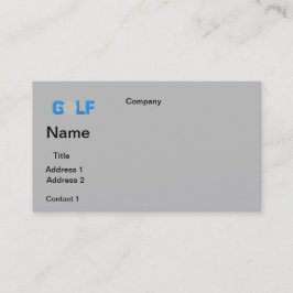 GOLF-DESIGN VISITENKARTE