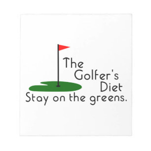 Golf-Diät Notizblock