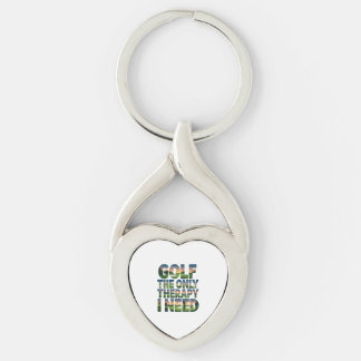 Golf die einzige Therapie, Trendy Schlüsselanhänger