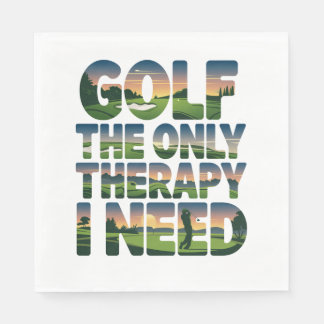Golf die einzige Therapie, Trendy Serviette
