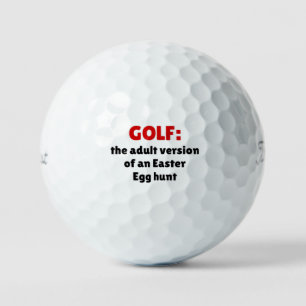 GOLF: die Erwachsene-Version einer Ostereierjagd Golfball