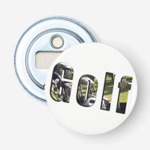 Golf Dimensional Logo, Magnetic Flasche Opener. Flaschenöffner