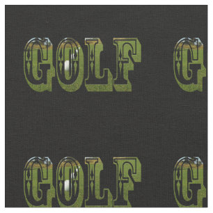 Golf Dimensional Word mit Ballen, Stoff