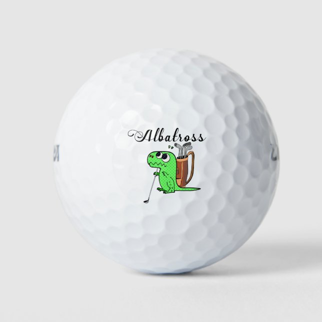 Golf Dinosaur Golf Albatross Golfball (Vorderseite)