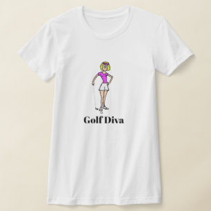 Golf Diva Blonde Golfer T - Shirt