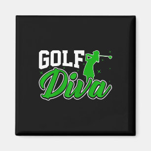 Golf-Diva Damen - Lustiger Golf Golf Liebhaber Fra Magnet