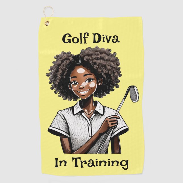 Golf Diva in Training - Women's Golf Handtuch (Vorderseite)