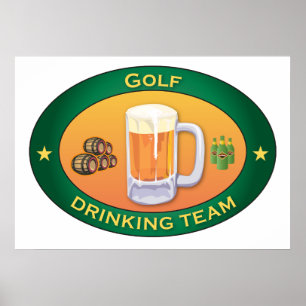 Golf Drink Team Poster