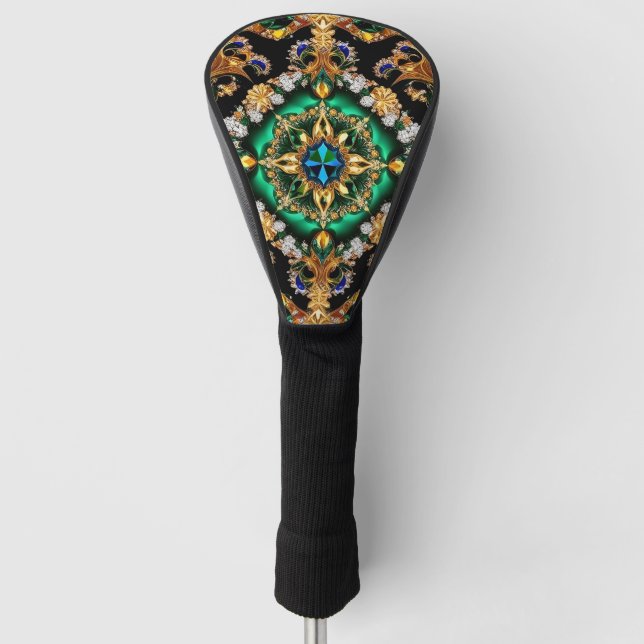 Golf Driver Cover mit brasilianischen Farben Headcover (Vorderseite)
