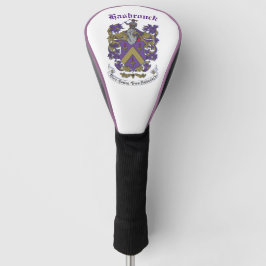 Golf Driver Cover mit Familienwappen Headcover