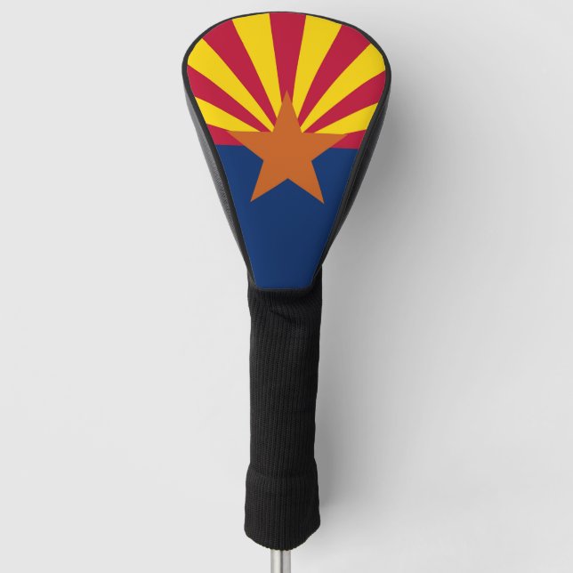 Golf Driver Cover mit Flag Arizona, USA Golf Headcover (Vorderseite)