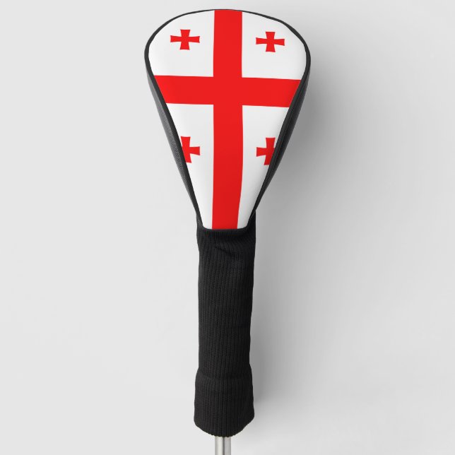 Golf Driver Cover mit Flag Georgia Headcover (Vorderseite)