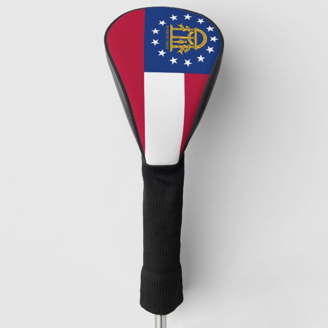 Golf Driver Cover mit Flag Georgia, USA Golf Headcover (Vorderseite)