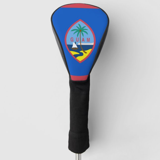 Golf Driver Cover mit Flag Guam, USA Golf Headcover (Vorderseite)