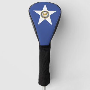 Golf Driver Cover mit Flag Houston, USA Headcover