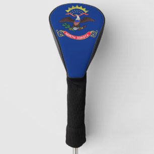 Golf Driver Cover mit Flag North Dakota USA Headcover