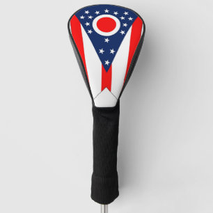 Golf Driver Cover mit Flag Ohio Staat, USA Headcover