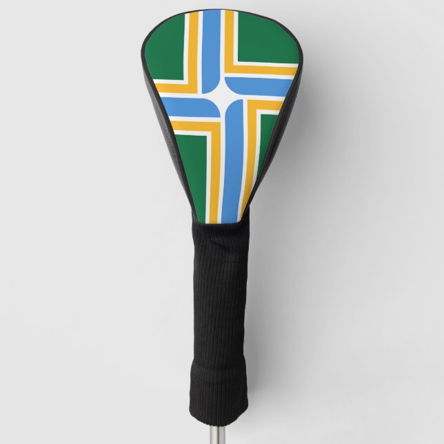 Golf Driver Cover mit Flag Portland, USA Golf Headcover (Vorderseite)