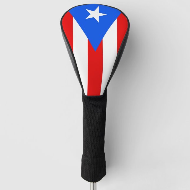 Golf Driver Cover mit Flag Puerto Rico, USA Golf Headcover (Vorderseite)