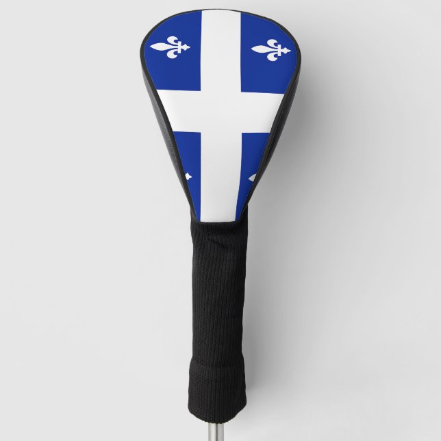 Golf Driver Cover mit Flag Quebec, Kanada Golf Headcover (Vorderseite)