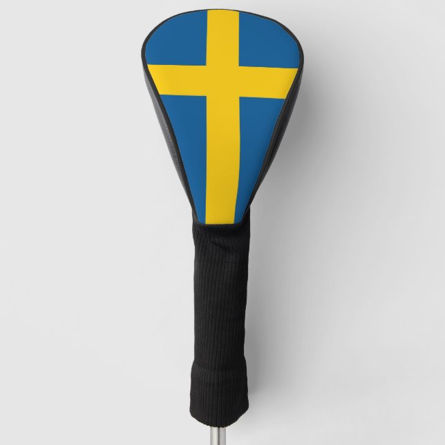 Golf Driver Cover mit Flag Schweden Golf Headcover (Vorderseite)