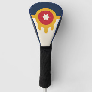 Golf Driver Cover mit Flag Tulsa, Oklahoma Headcover