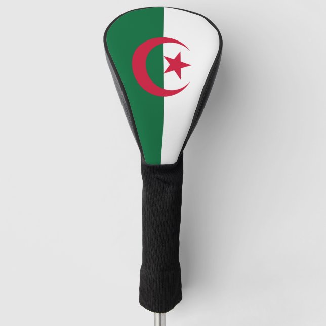 Golf Driver Cover mit Flagge Algeriens Golf Headcover (Vorderseite)