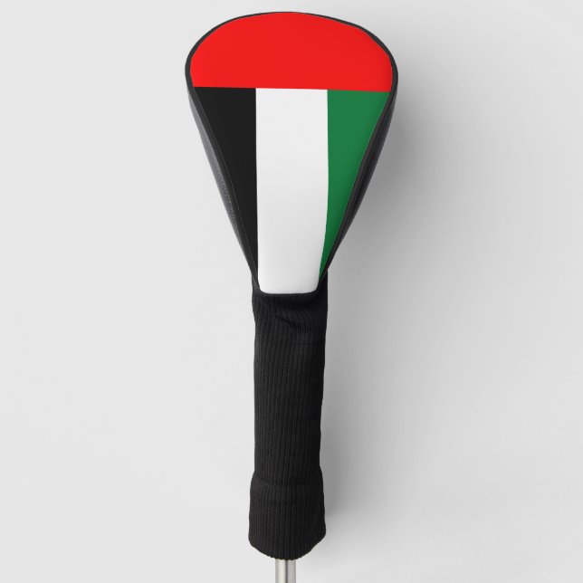 Golf Driver Cover mit Flagge der VAE Headcover (Vorderseite)