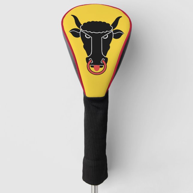 Golf Driver Cover mit Flagge des Kantons Uri, Schw Headcover (Vorderseite)