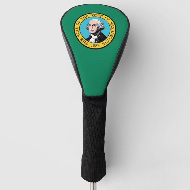 Golf Driver Cover mit Flagge des Washingtoner Staa Headcover (Vorderseite)