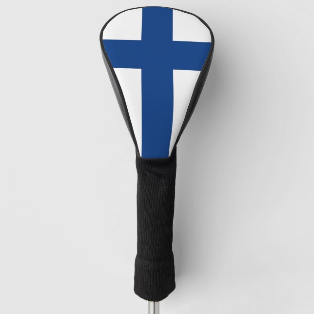Golf Driver Cover mit Flagge Finnlands Golf Headcover (Vorderseite)