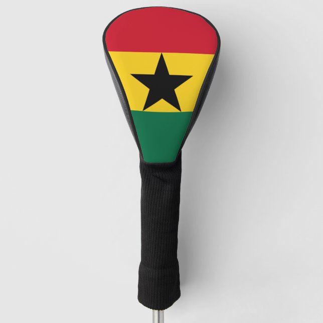 Golf Driver Cover mit Flagge Ghanas Headcover (Vorderseite)