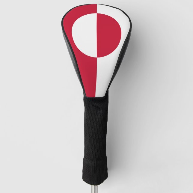 Golf Driver Cover mit Flagge Grönlands Golf Headcover (Vorderseite)