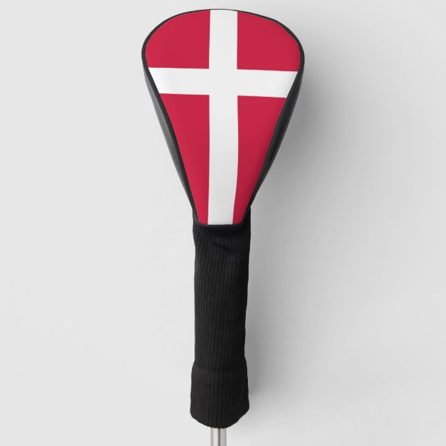 Golf Driver Cover mit Flagge in Dänemark Headcover (Vorderseite)