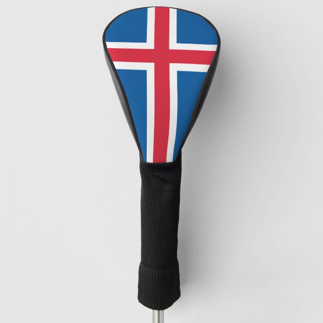 Golf Driver Cover mit Flagge Islands Golf Headcover (Vorderseite)