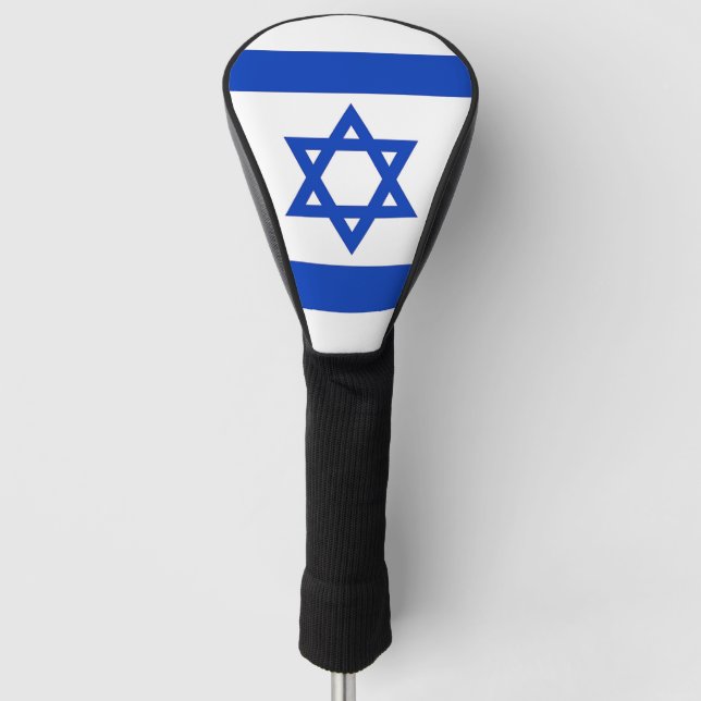Golf Driver Cover mit Flagge Israels Golf Headcover (Vorderseite)