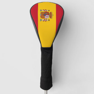 Golf Driver Cover mit Flagge Spaniens Headcover