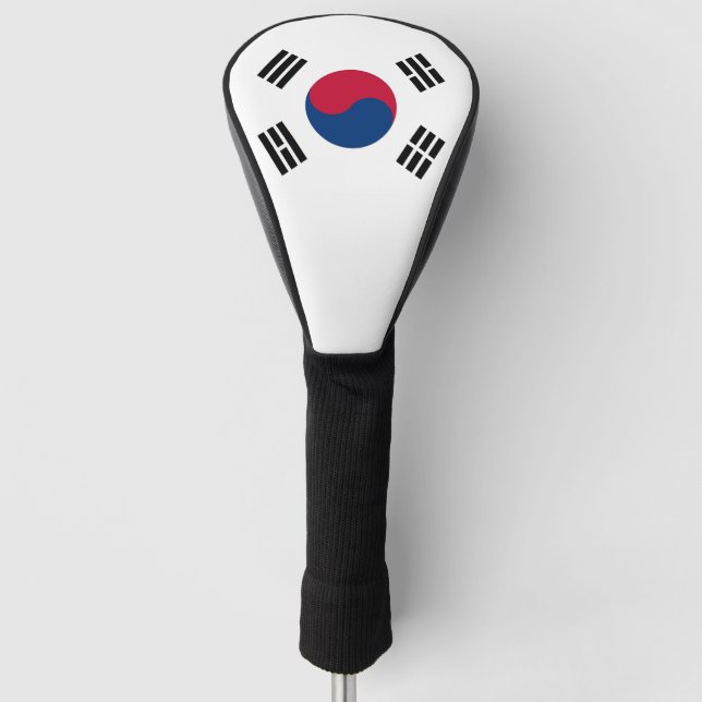 Golf Driver Cover mit Flagge Südkoreas Golf Headcover (Vorderseite)