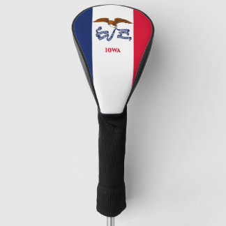 Golf Driver Cover mit Flagge von Iowa, USA Headcover