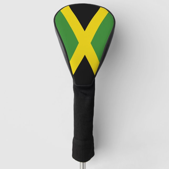 Golf Driver Cover mit Flagge von Jamaika Headcover (Vorderseite)