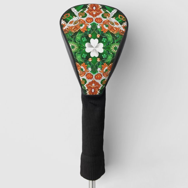 Golf Driver Cover mit Irish Colors Headcover (Vorderseite)