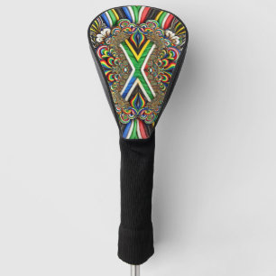 Golf Driver Cover mit südafrikanischen Farben Headcover