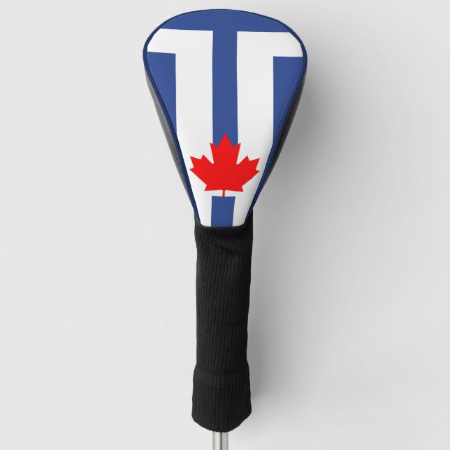 Golf Driver Cover with Flag of Toronto, Canada Headcover (Vorderseite)