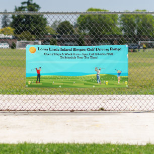 Golf Driving Range Geschäft Landschaft anpassen Banner