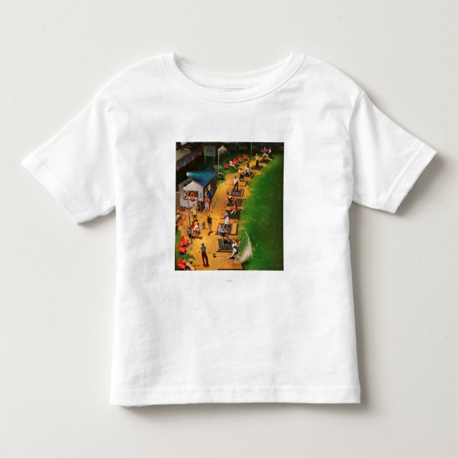 Golf Driving Range von John Falter Kleinkind T-shirt (Vorderseite)