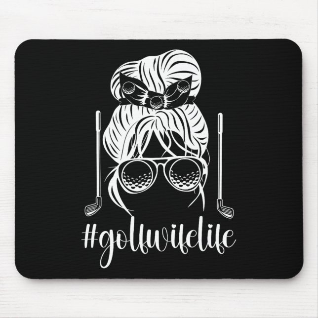 Golf Ehefrau Leben Golfer Ehefrau eines Golfspiele Mousepad (Vorne)