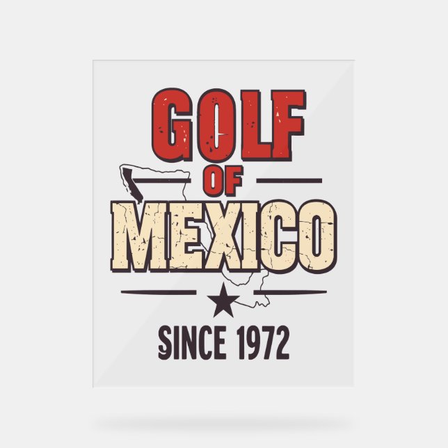 Golf Ehefrauen Social Club Blume Acrylschild (Vorderseite)