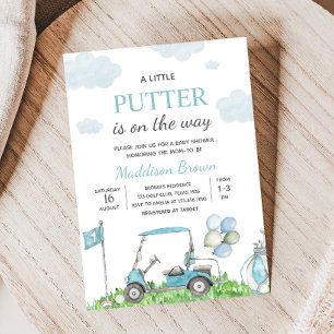 Golf ein kleines Putter Baby Dusche Einladung