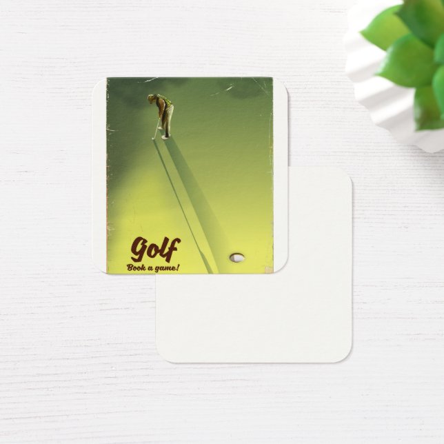 Golf "Ein Spiel buchen" Vintage Poster (Schreibtisch)
